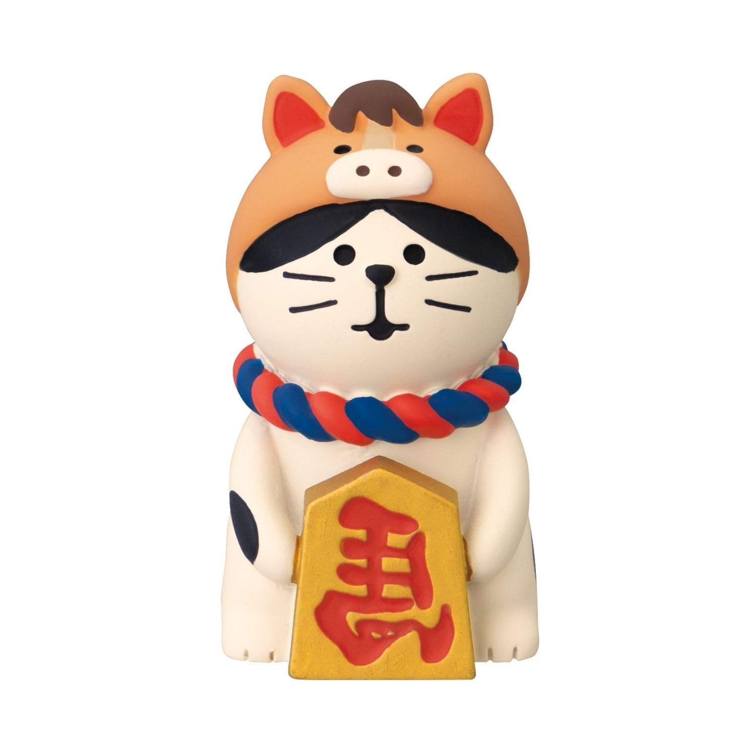 干支と猫の置物 Amazon.co.jp: デコレコーポレーション concombre 干支なりきり猫 馬